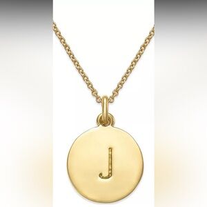 Kate Spade Initial Pendant J Necklace Gold